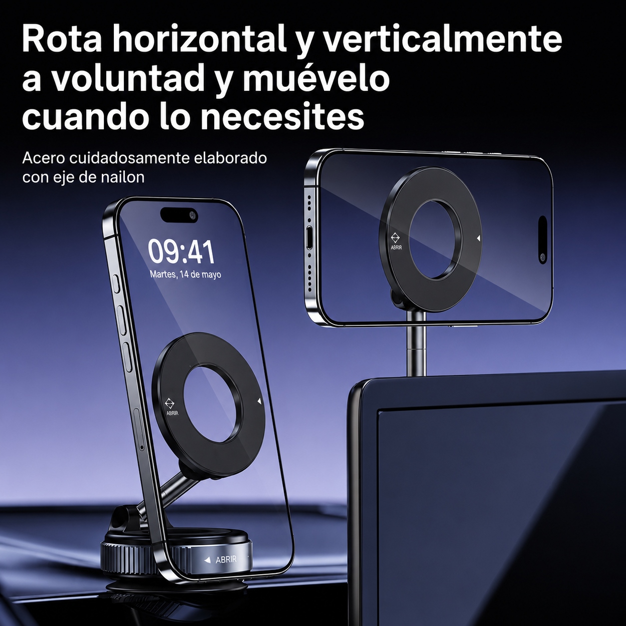 soporte auto magnetico