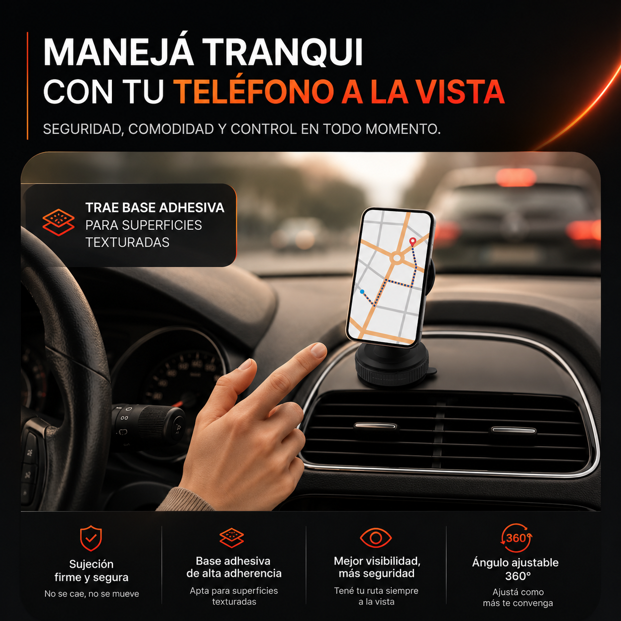 soporte auto magnetico