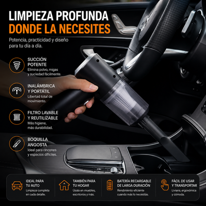 Aspiradora Portátil Auto y Hogar